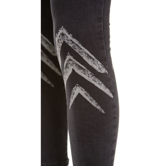 Free People Dotted Ikat chevron skinny Pants - Picture 5 of 11